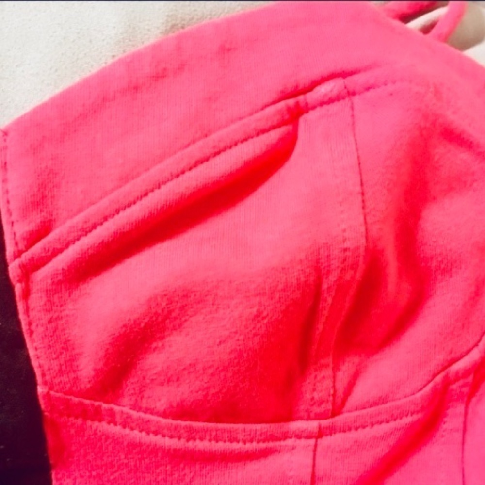 Sexy Hot Pink Crop Top NEW WITHOUT TAGS - Picture 5 of 7